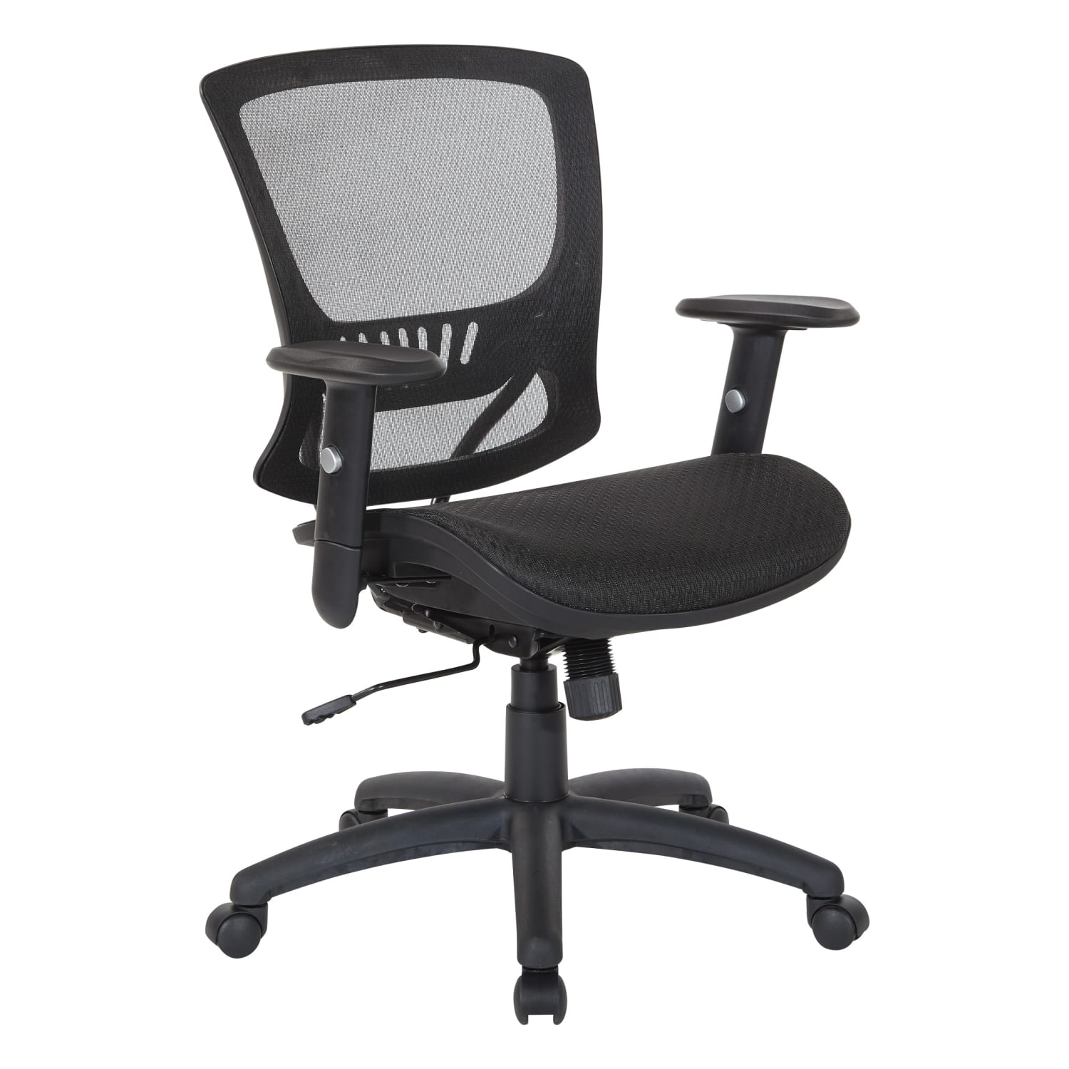 Office Star Ergonomic Mesh Mid-Back Manager's Chair, Black