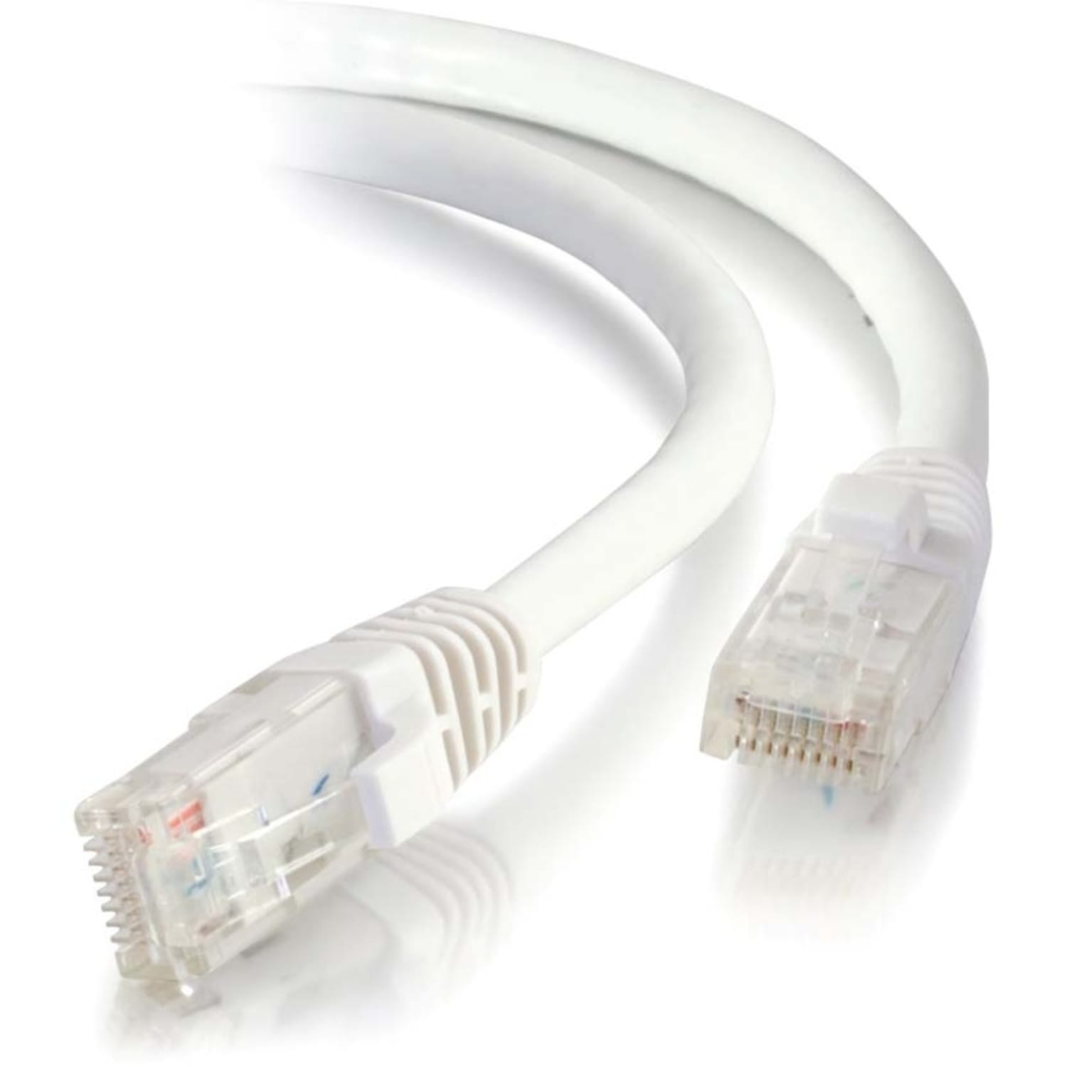 C2G-5ft Cat5e Snagless Unshielded (UTP) Network Patch Cable - White - Category 5e for Network Device - RJ-45 Male - RJ-45 Male - 5ft - White - Image 6