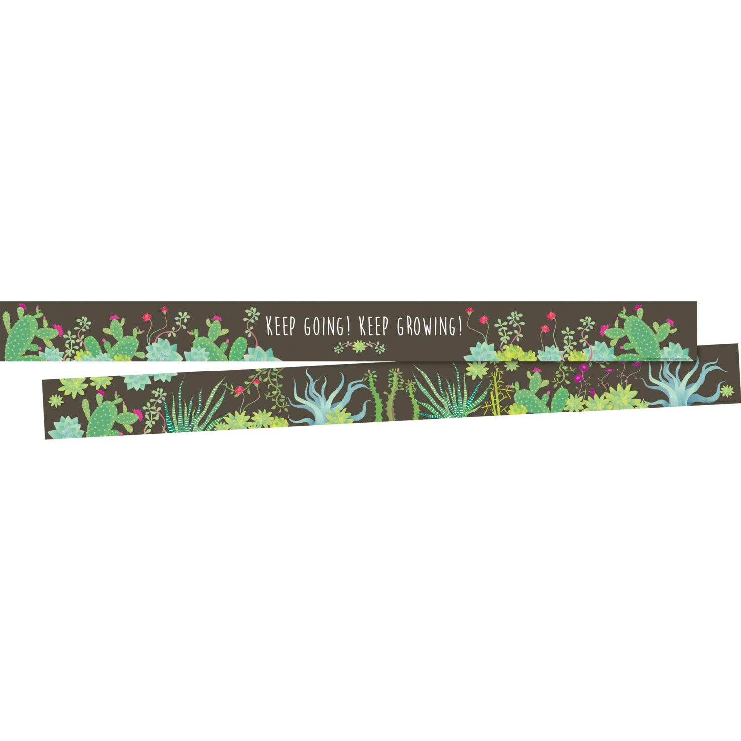 Barker Creek Double-Sided Borders, 3in x 35in, Prickles, 12 Strips Per Pack, Set Of 4 Packs