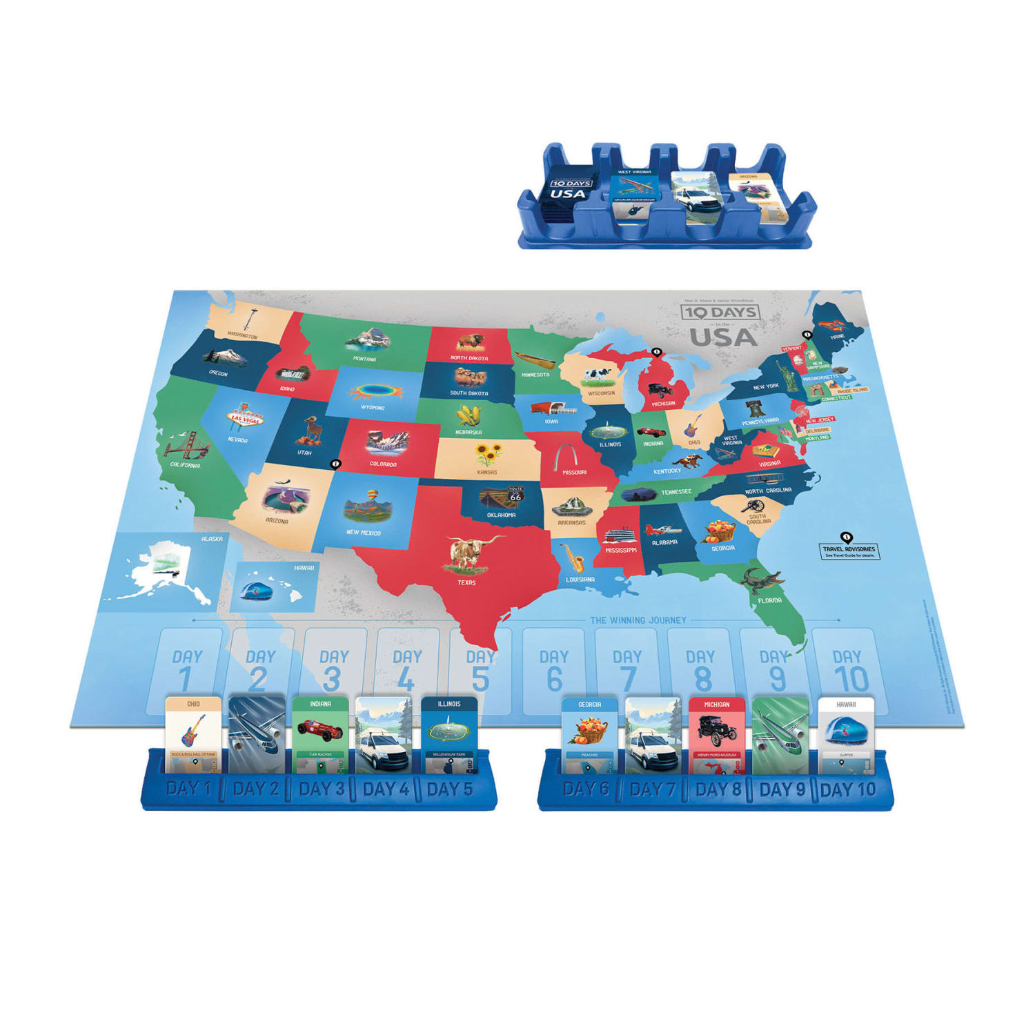 USAopoly 10 Days In The USA Board Game - Image 3