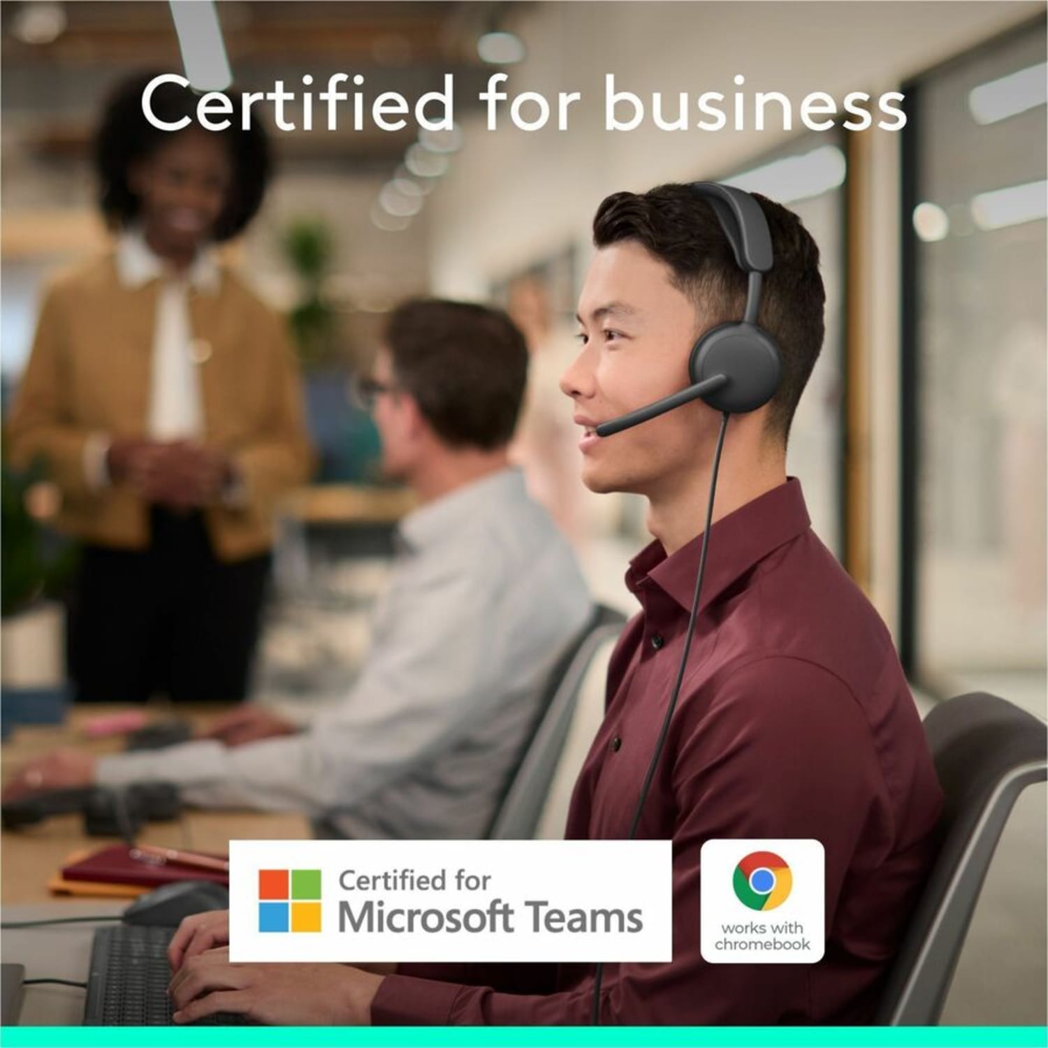 Logitech Zone Wired 2 Headset Teams, 981001608 - Image 3