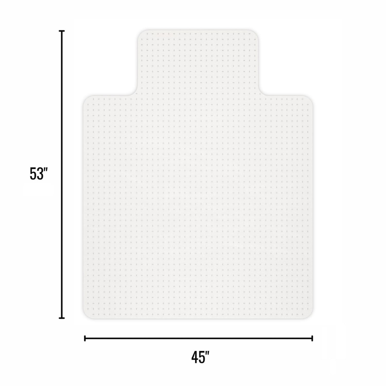 Realspace Advantage Commercial Pile Chair Mat, Wide Lip, 45in x 53in, Clear - Image 4