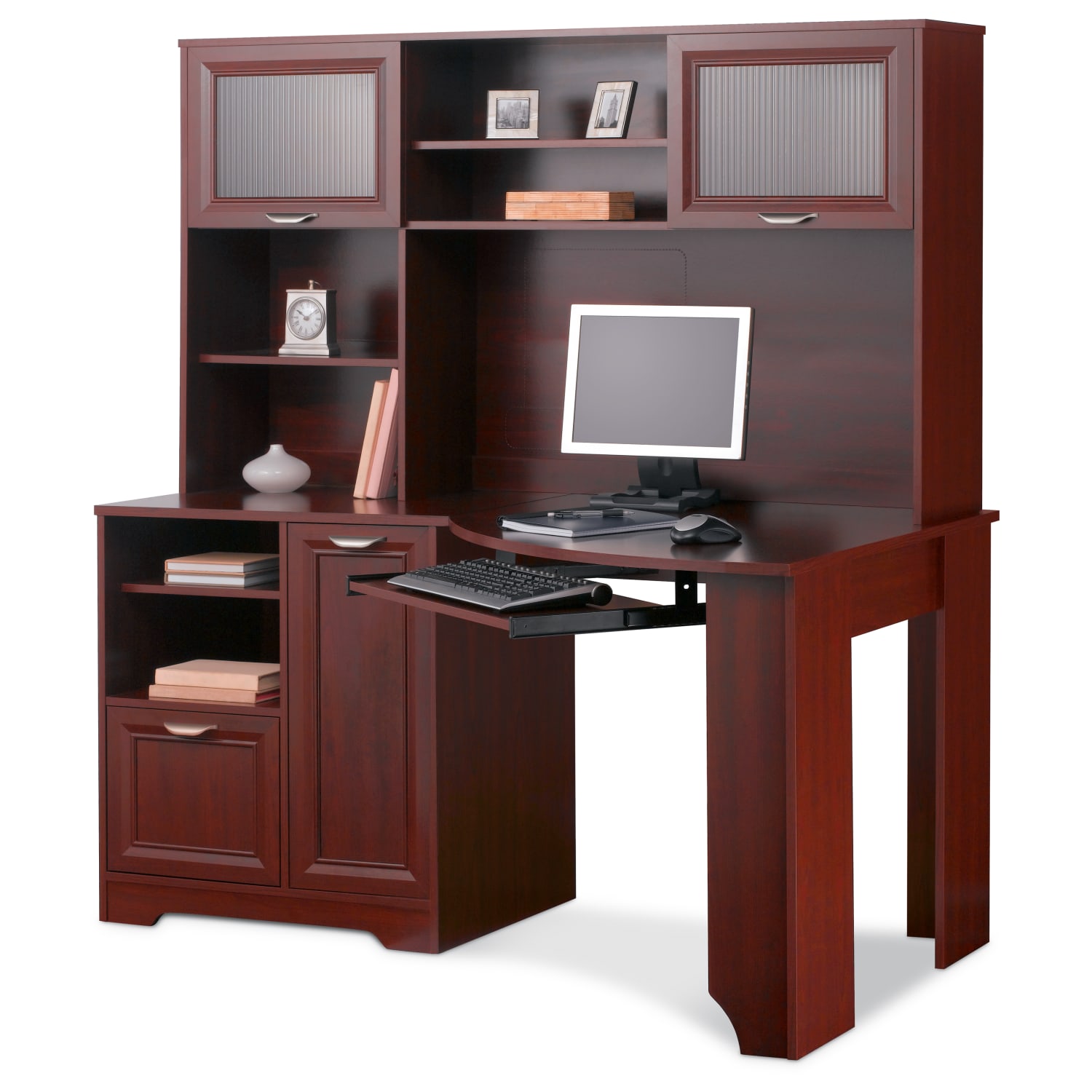 Realspace® Magellan 60W Corner Desk Classic Cherry PopularChairscom Realspace® Magellan 60W Corner Desk Classic Cherry PopularChairscom