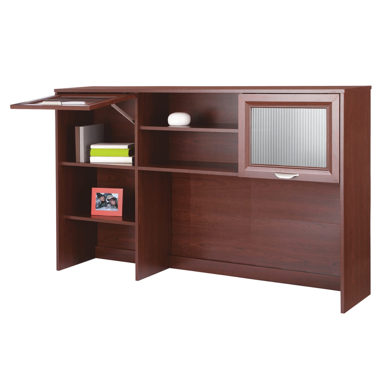Realspace® Magellan 58W Hutch for CornerLDesk Classic Cherry PopularChairscom Realspace® Magellan 58W Hutch for CornerL Desk Classic Cherry PopularChairscom