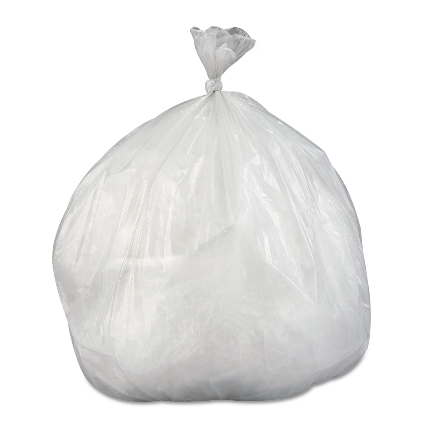 Inteplast Group Low-Density Commercial Can Liners, 30 gal, 0.58 mil, 30in x 36in, Clear, Interleaved Roll, 25 Bags/Roll, 10 Rolls/Carton - Image 3