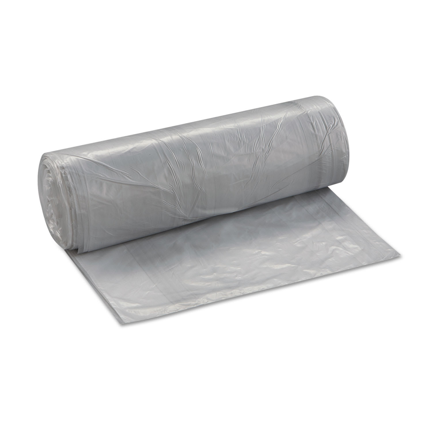 Inteplast Group Low-Density Commercial Can Liners, 30 gal, 0.58 mil, 30in x 36in, Clear, Interleaved Roll, 25 Bags/Roll, 10 Rolls/Carton - Image 4