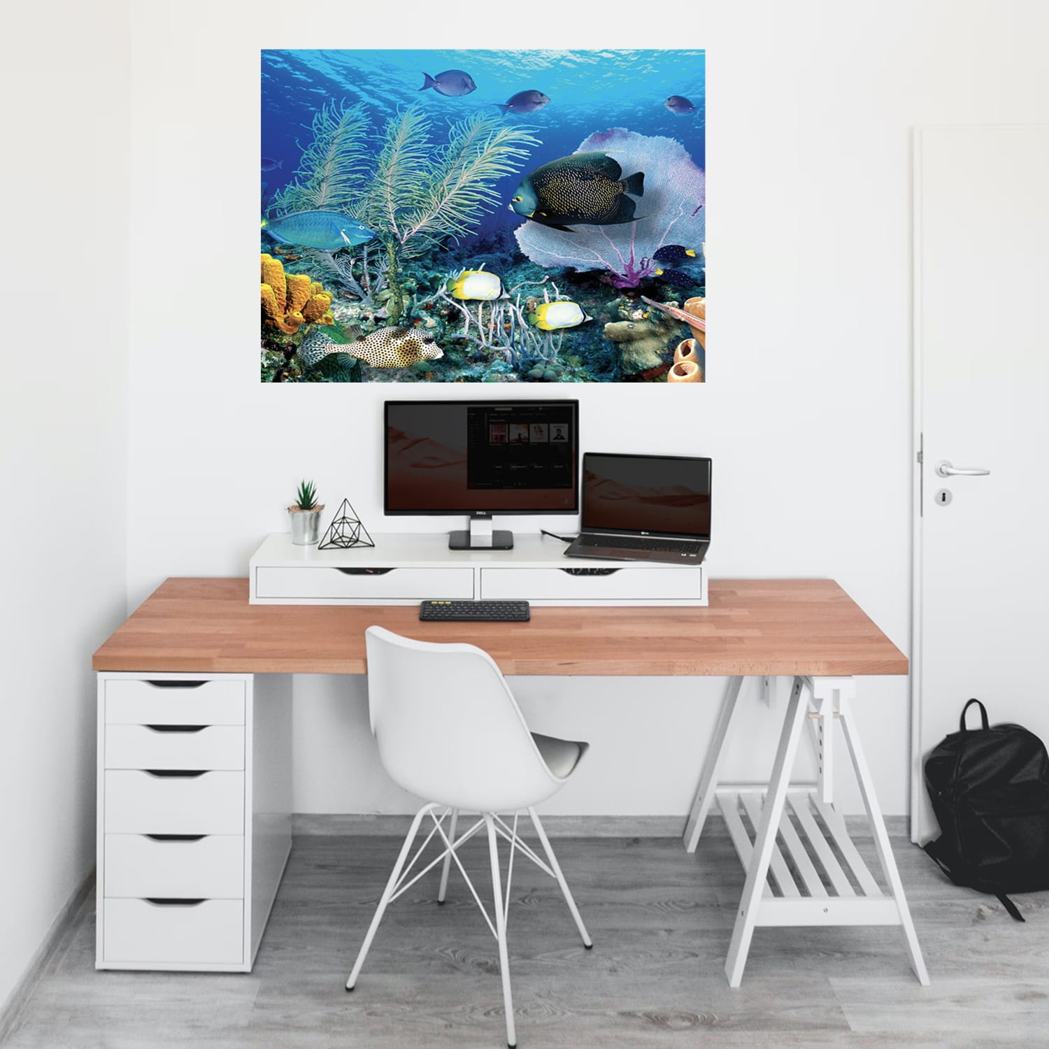 Biggies Landscape/Seascape Mural, 24in x 18in, Unframed, Ocean Reef - Image 4