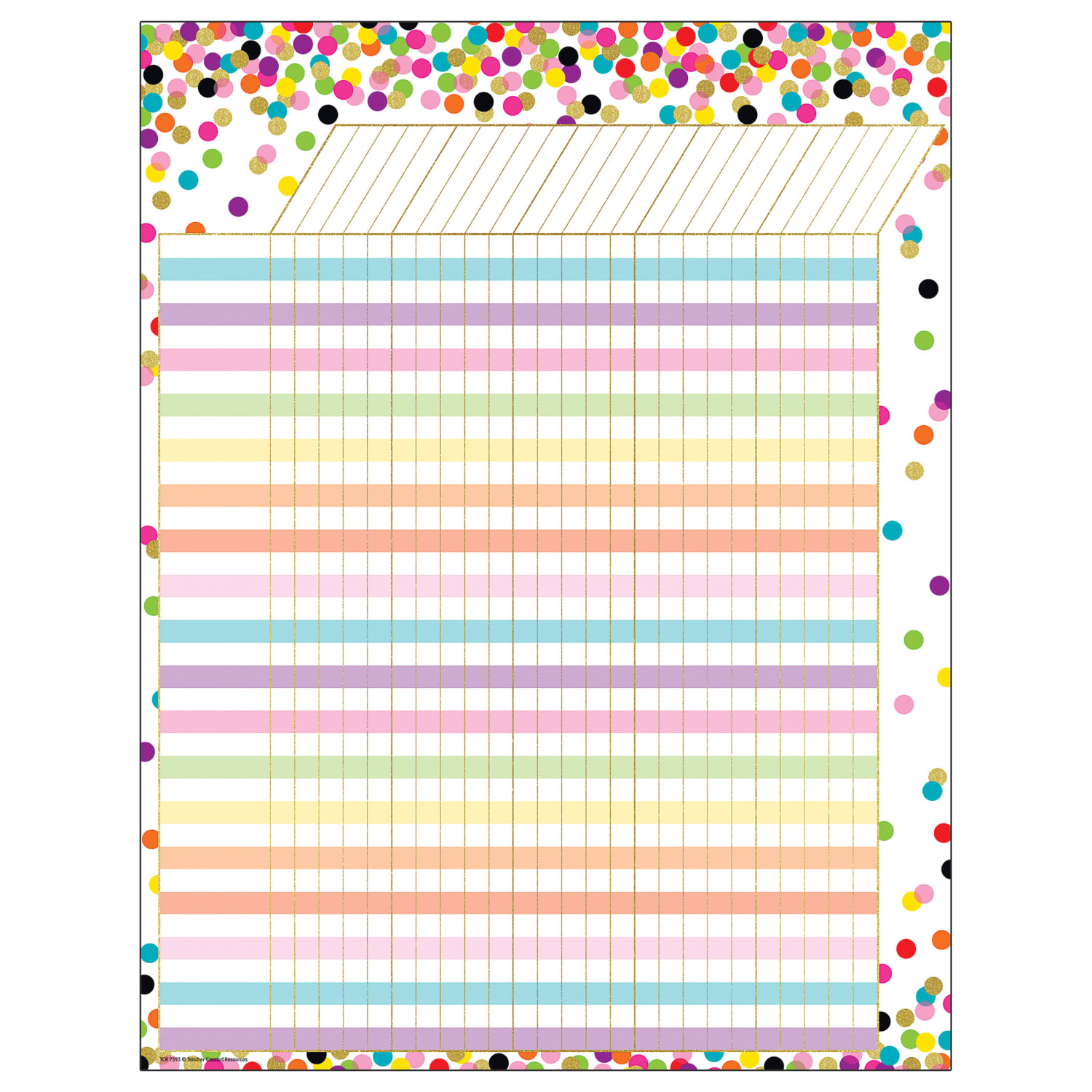 Teacher Created Resources Incentive Chart, Confetti, Pack Of 6 - Image 3
