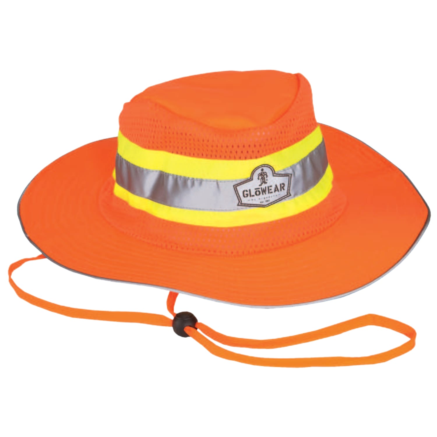 Ergodyne GloWear 8935 Hi-Vis Polyester Ranger Hat, Large/X-Large, Lime - Image 3