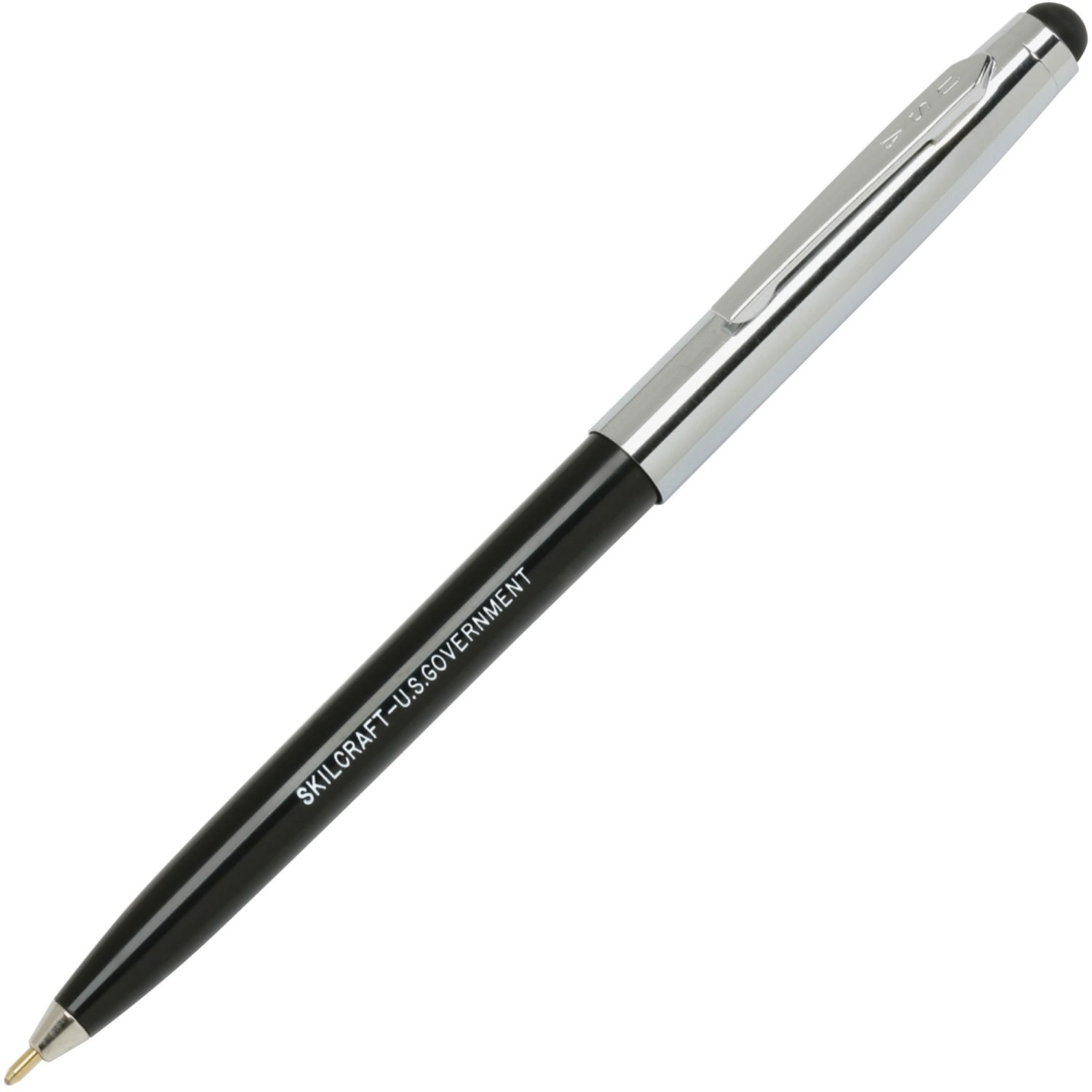 SKILCRAFT Multifunction Ballpoint Pen/Stylus, 0.5 mm, Medium Point, Black Barrel, Black Ink (AbilityOne 7520-01-643-8194) - Image 5