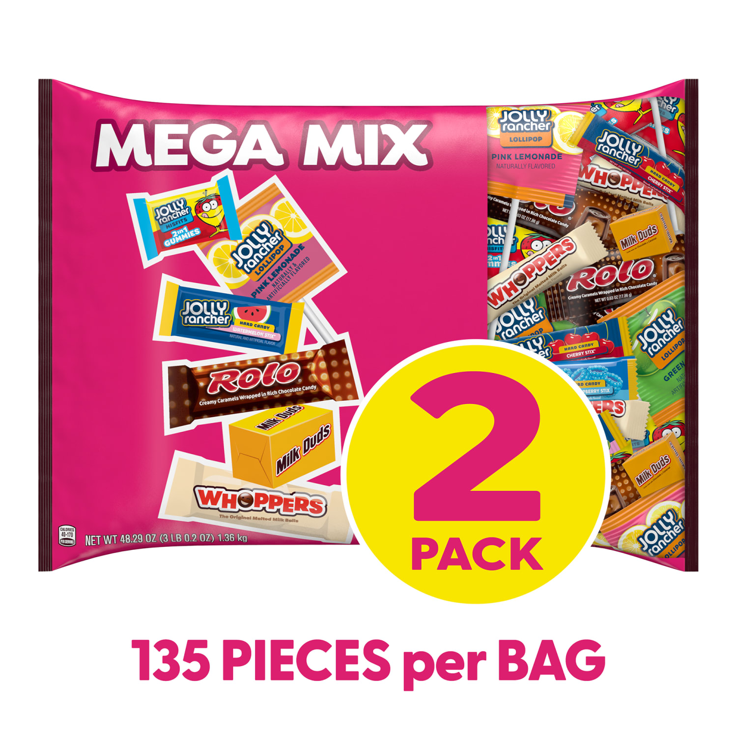 Hersheys Snack Size Assortment Laydown Bags, 48.29 Oz, Pack Of 2 Bags - Image 3