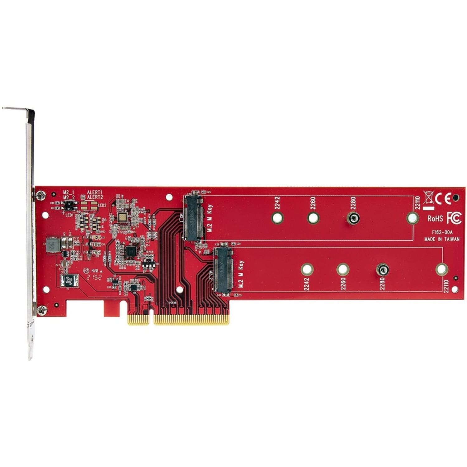 StarTech.com Dual M.2 PCIe SSD Adapter Card, x8 / x16 Dual NVMe or AHCI M.2 SSD to PCI Express 4.0, Up to 7.8GBps/Drive, For 2242/2260/2280/22110mm PCIe M-Key M2 SSDs, Bifurcation Required - PC/Linux Compatible - Image 6