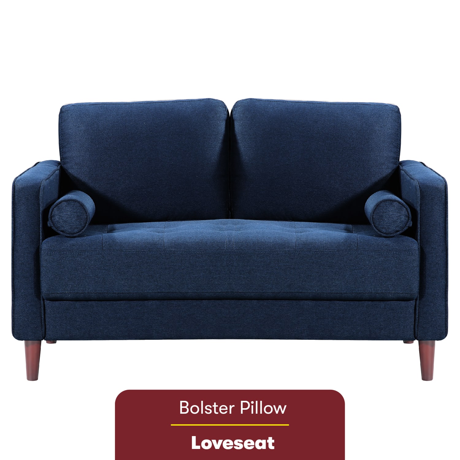 Lifestyle Solutions Lillian Loveseat Navy Blue PopularChairscom