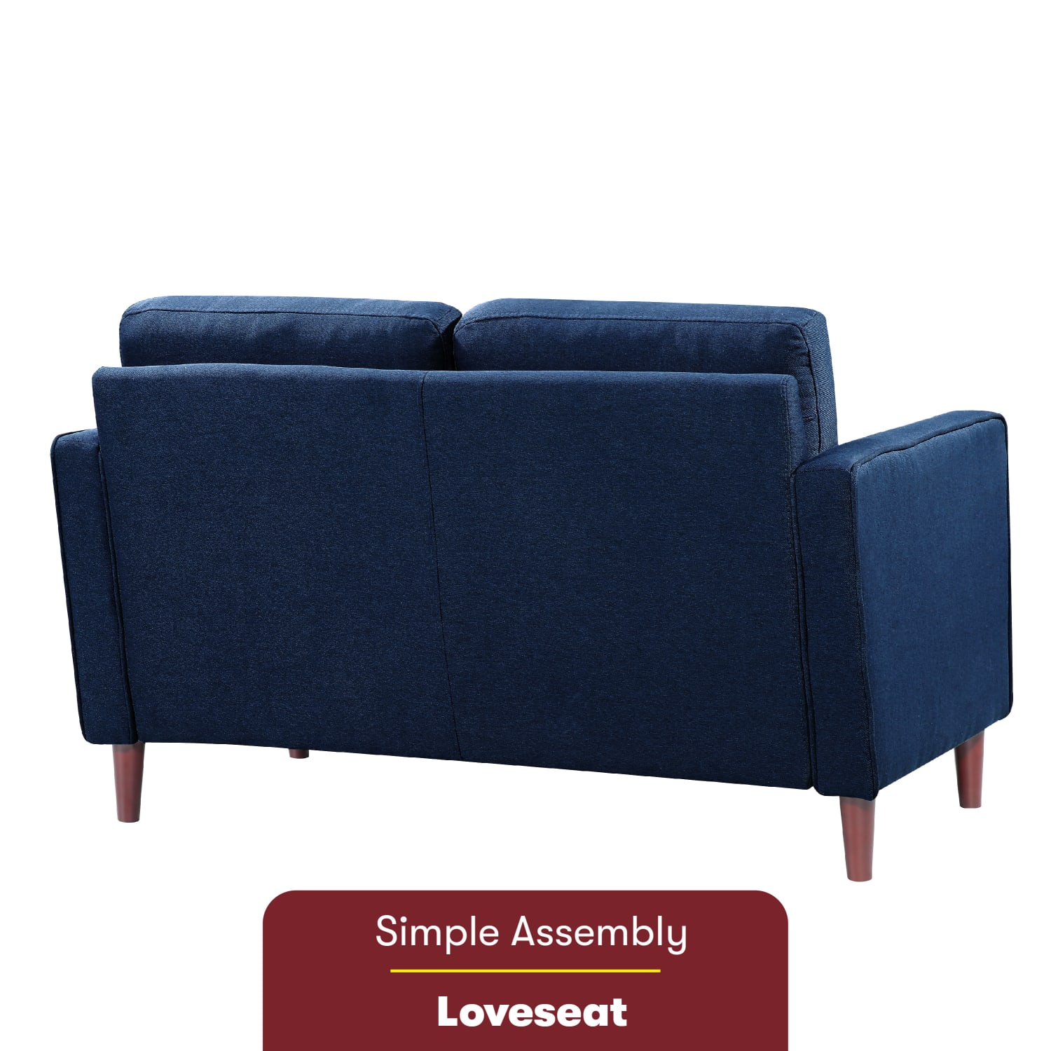 Lifestyle Solutions Lillian Loveseat Navy Blue PopularChairscom