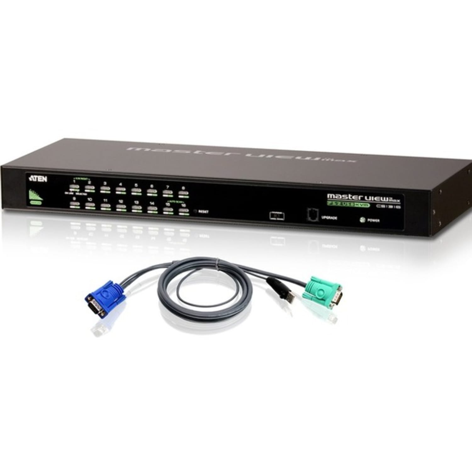 Aten CS1316KIT KVM Switch - 16 x 1 - 16 x SPHD-15 Keyboard/Mouse/Video - 1U - Rack-mountable - Image 3