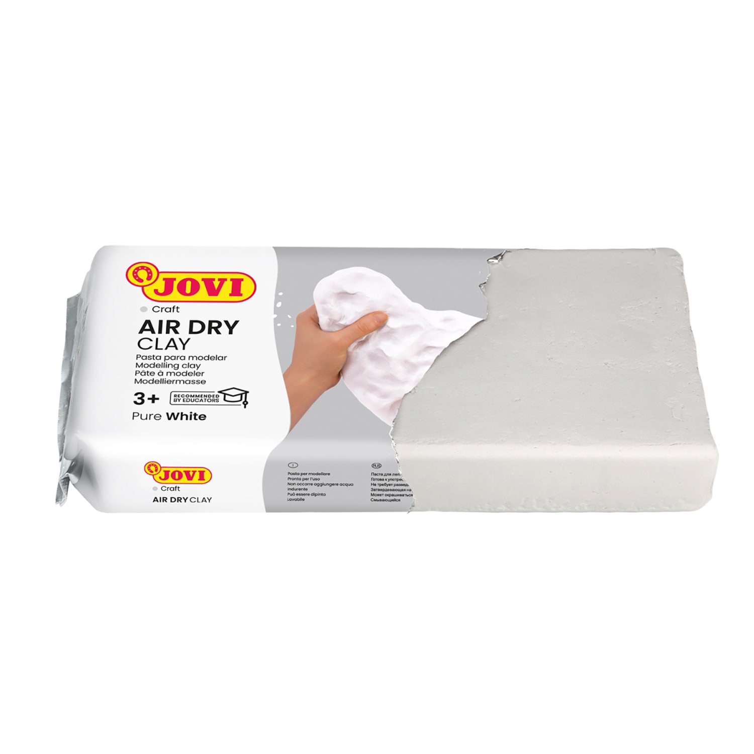 Jovi Air Dry Clay, White, 2.2lb Bar, Pack Of 2 - Image 4