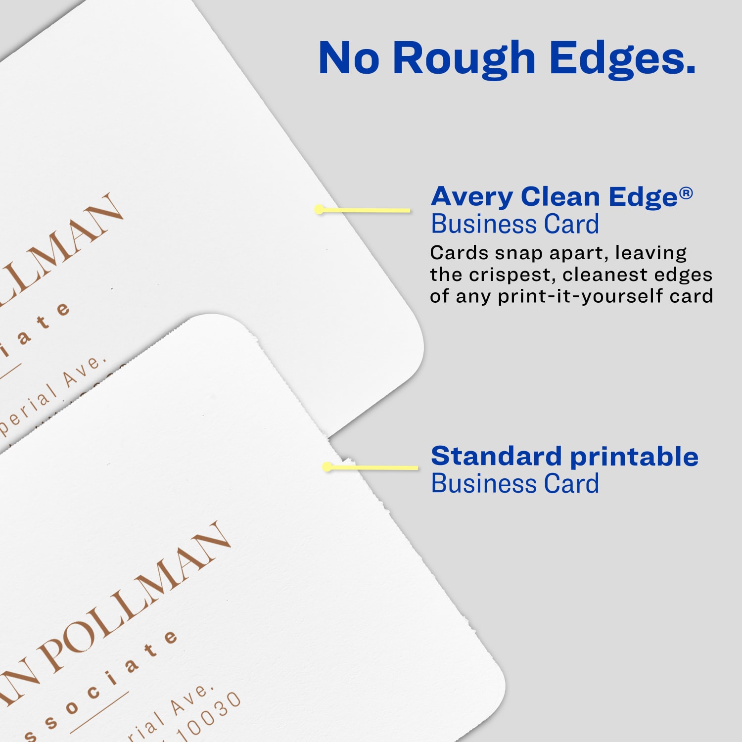 Avery Clean Edge Printable Square Cards With Sure Feed Technology & Rounded Corners, 2.5in x 2.5in, White, 180 Blank Cards For Inkjet Printers - Image 5