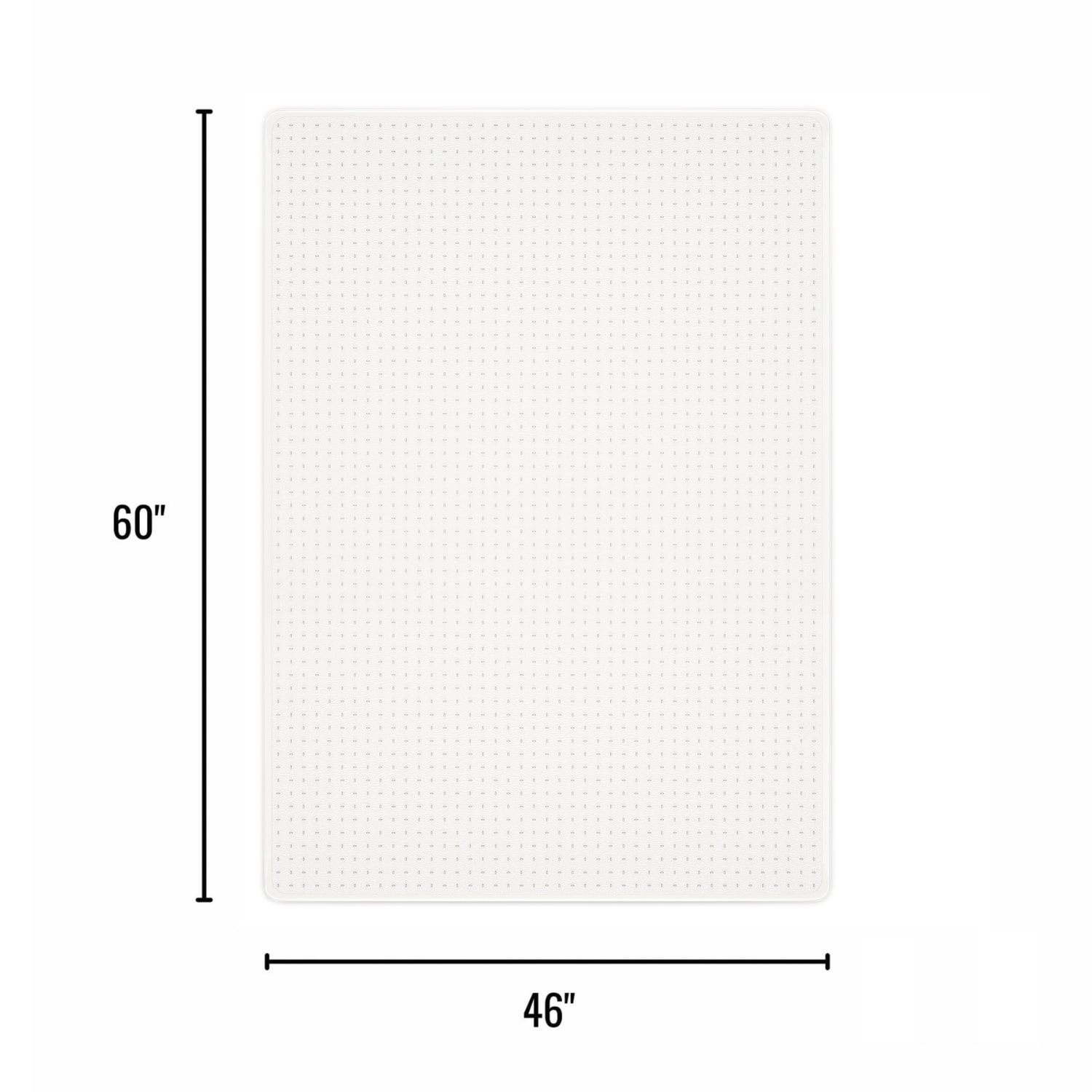 Realspace Medium Pile Chair Mat, Ramped Edge, 46in x 60in, Clear - Image 4