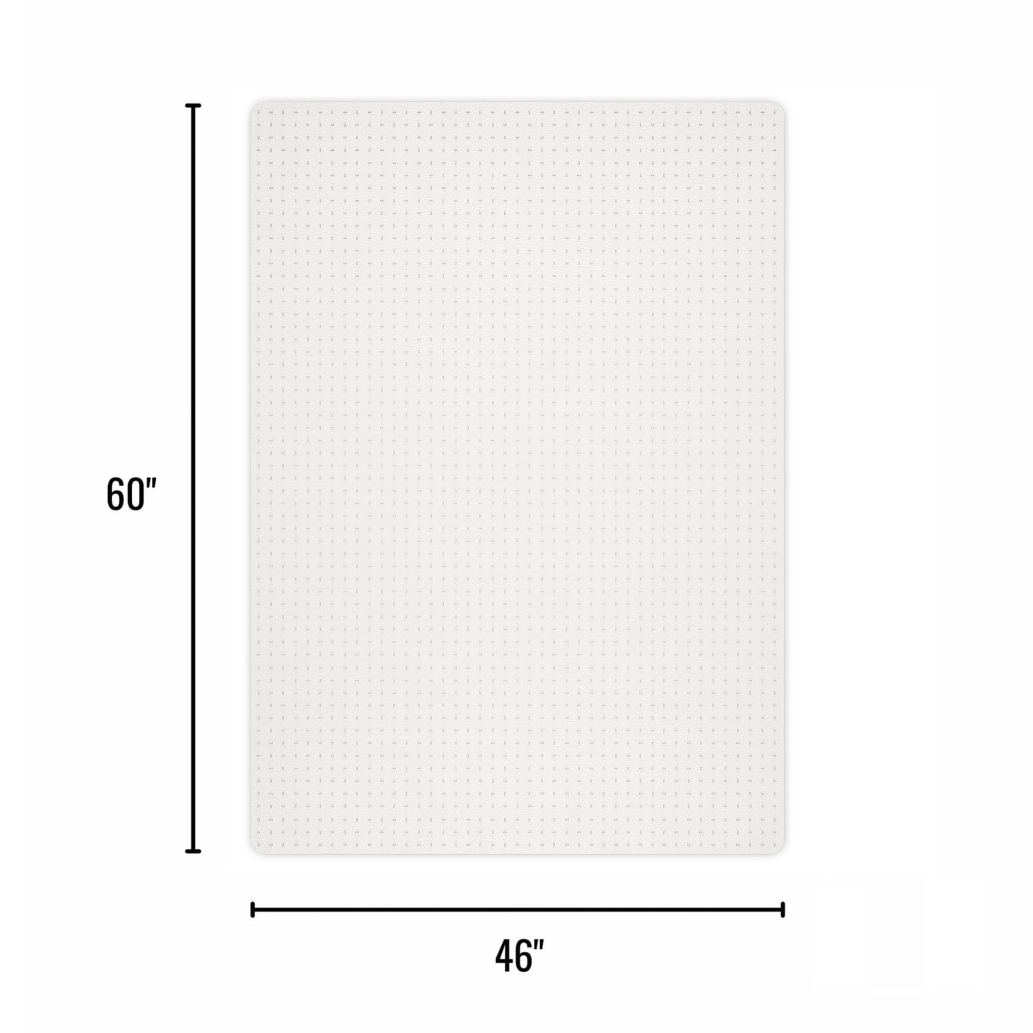 Realspace Economy Commercial Pile Chair Mat, 46in x 60in, Clear - Image 4