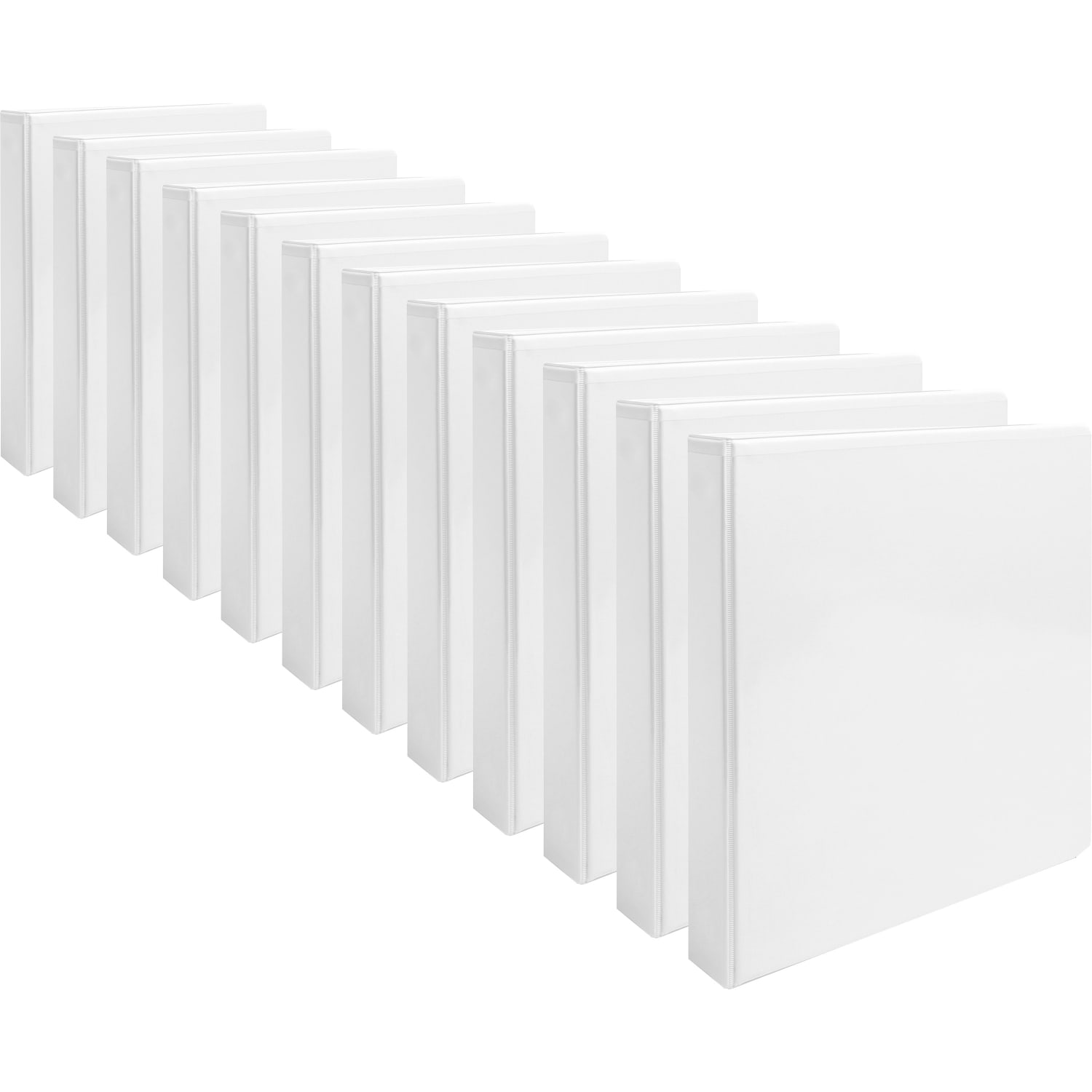 Business Source Round-ring View Binder - 1in Binder Capacity - Letter - 8 1/2inx11in Sheet Size - Round Ring Fastener(s) - 09953CT