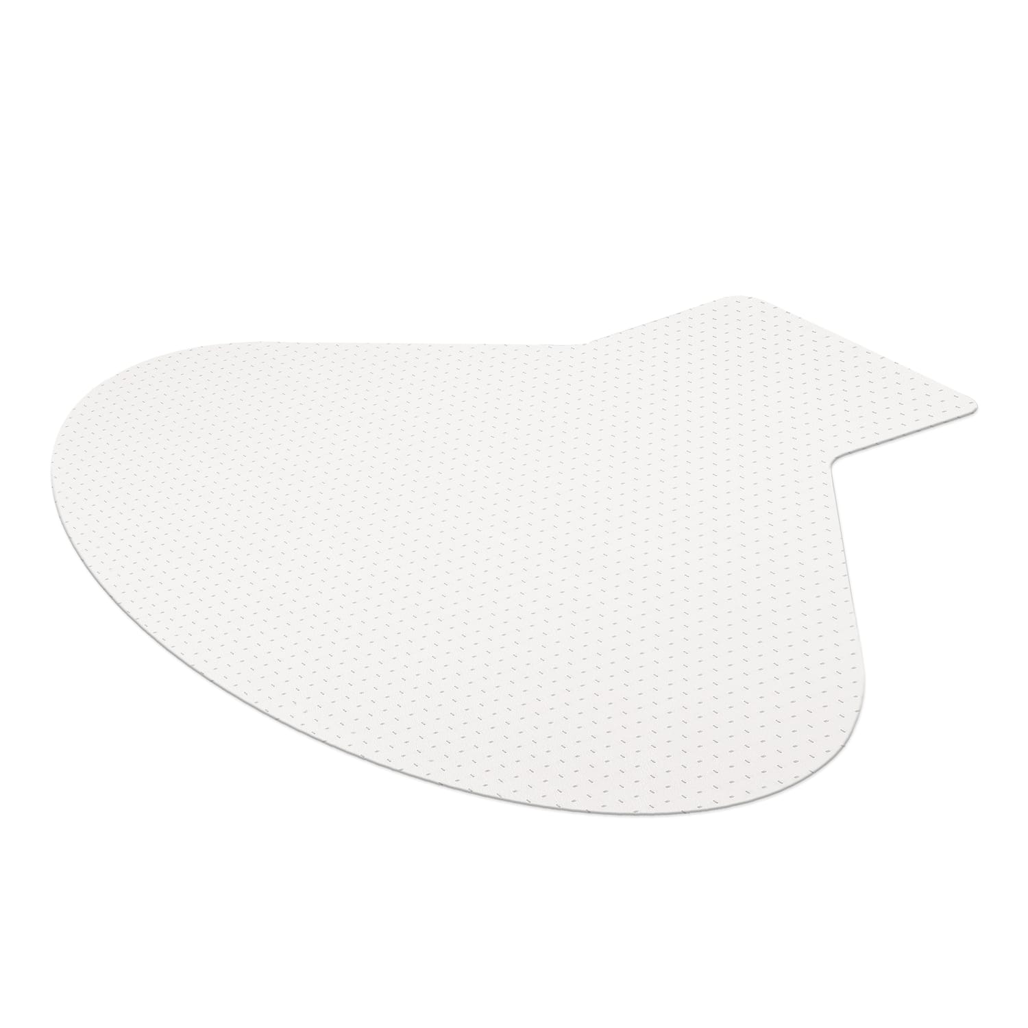 Realspace Low Pile Chair Mat For L-Shaped Workstations, 66in x 60in, Clear - Image 5