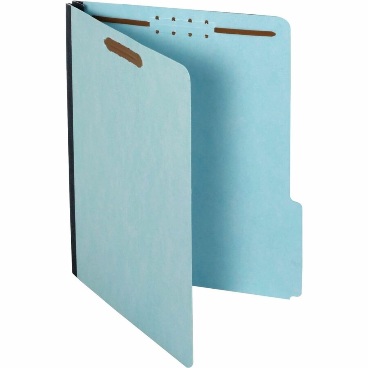 Pendaflex Pressboard Folders With Fasteners, 1/3 Cut, Letter Size, 30% Recycled, Blue, Pack Of 25 - Image 5