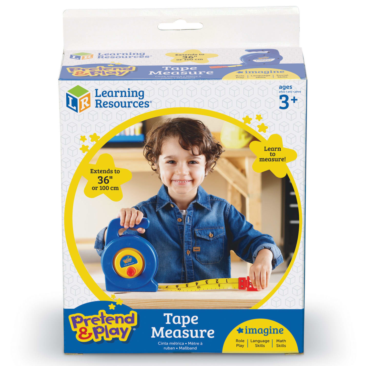 Learning Resources Pretend & Play Tape Measure, 3ft/1 Meter - Image 3