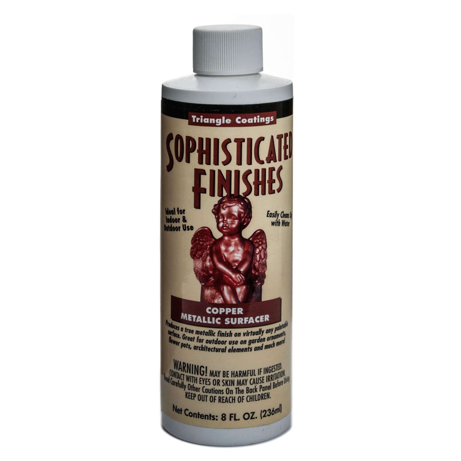 Triangle Coatings Sophisticated Finishes Metallic Surfacers, 8 Oz, Copper