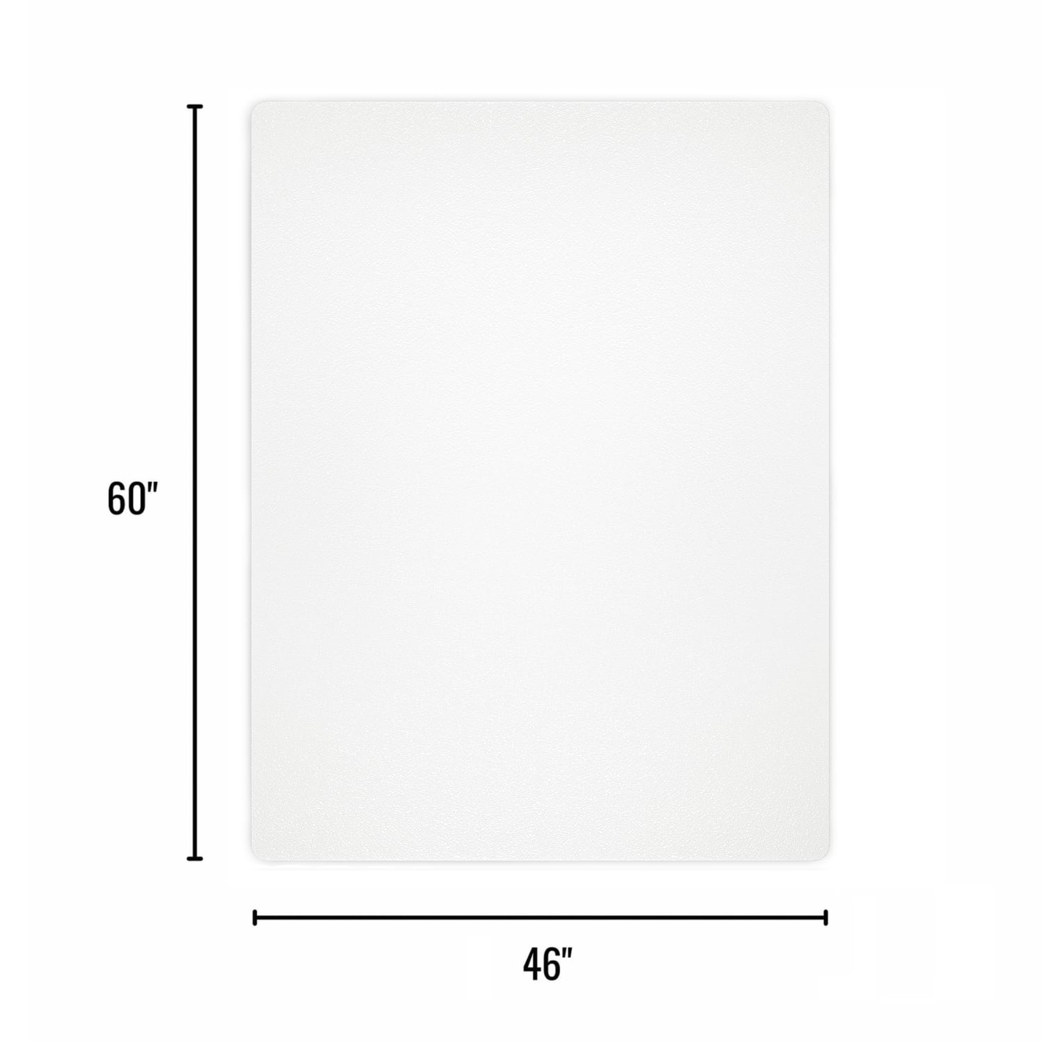 Realspace Hard Floor Chair Mat, 46in x 60in, Clear - Image 4