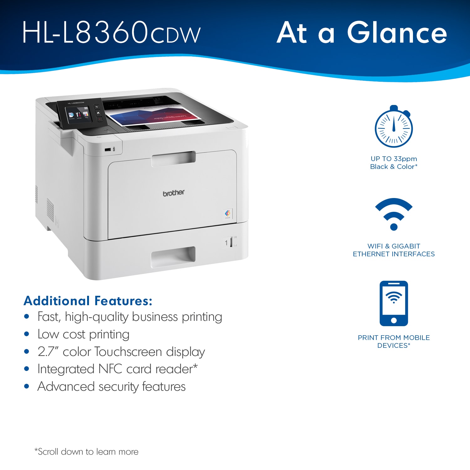 Brother Business HL-L8360CDW Laser Color Printer - Image 4