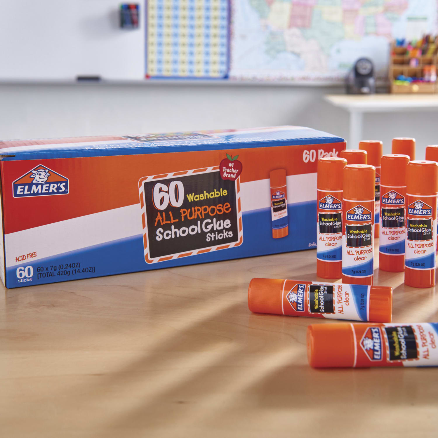 Elmers Glue Stick Classroom Pack, 14.4 Oz, Pack Of 60 - Image 5
