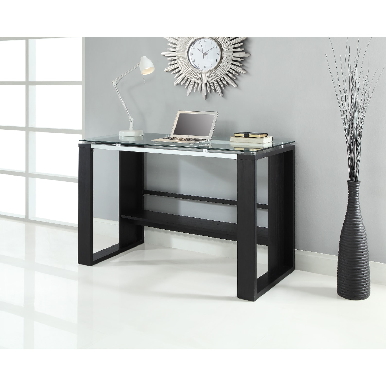 Whalen Jasper Collection 48inW Writing Desk, Espresso - Image 6