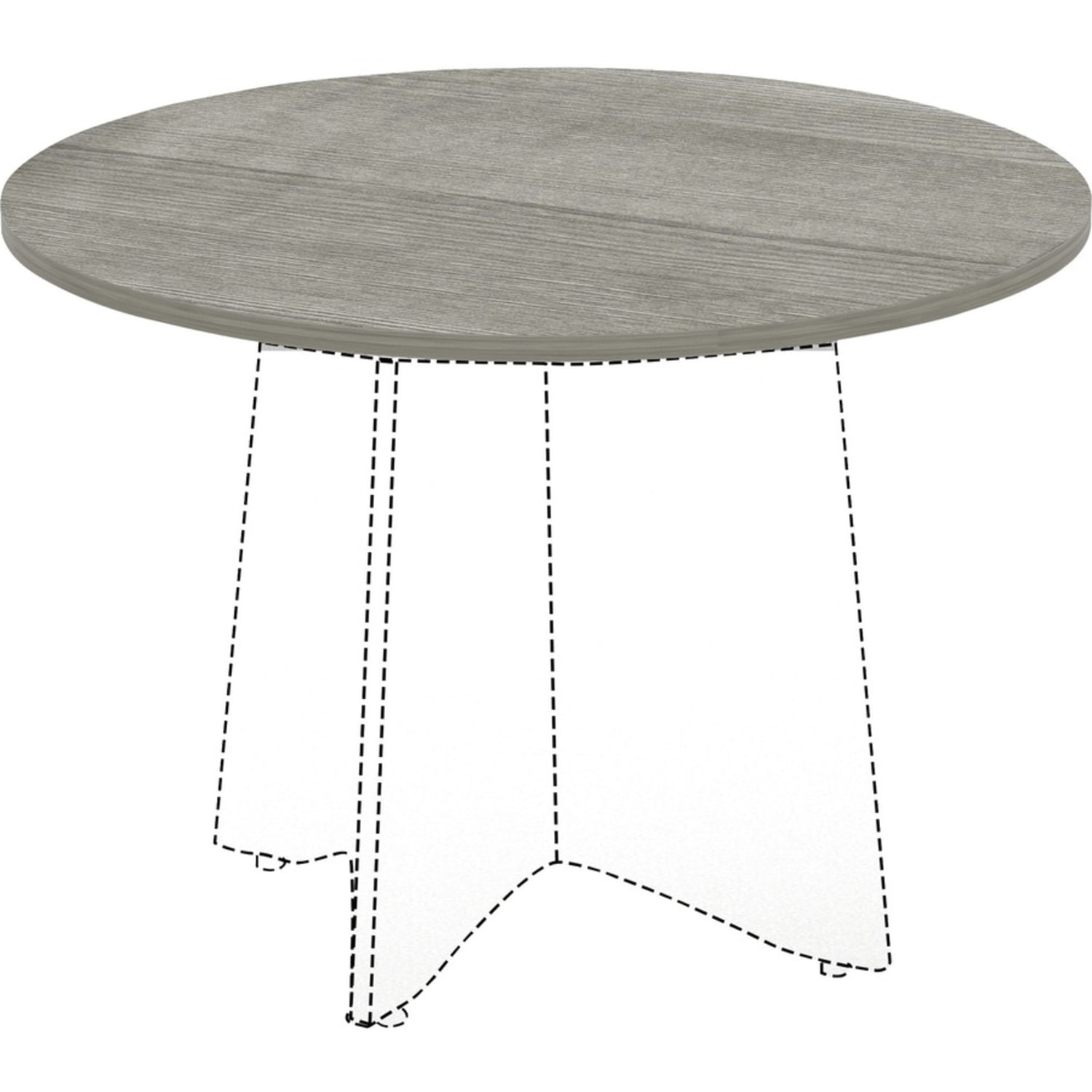 Lorell Round Conference Tabletop, 48in, Weathered Charcoal - Image 5