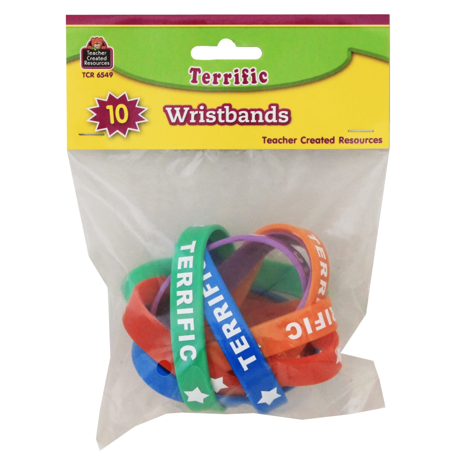 Teacher Created Resources Terrific Wristbands, 10 Per Pack, Set Of 6 Packs - Image 3