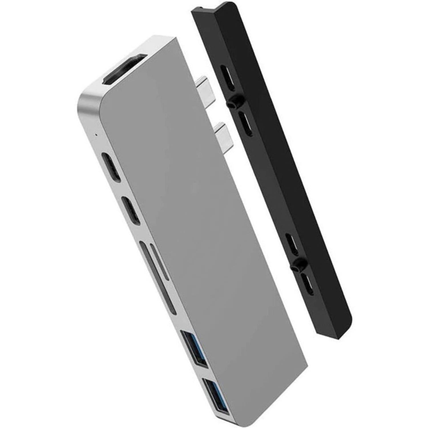 Targus Sanho HyperDrive DUO 7-in-2 USB-C Hub, Gray - Image 3