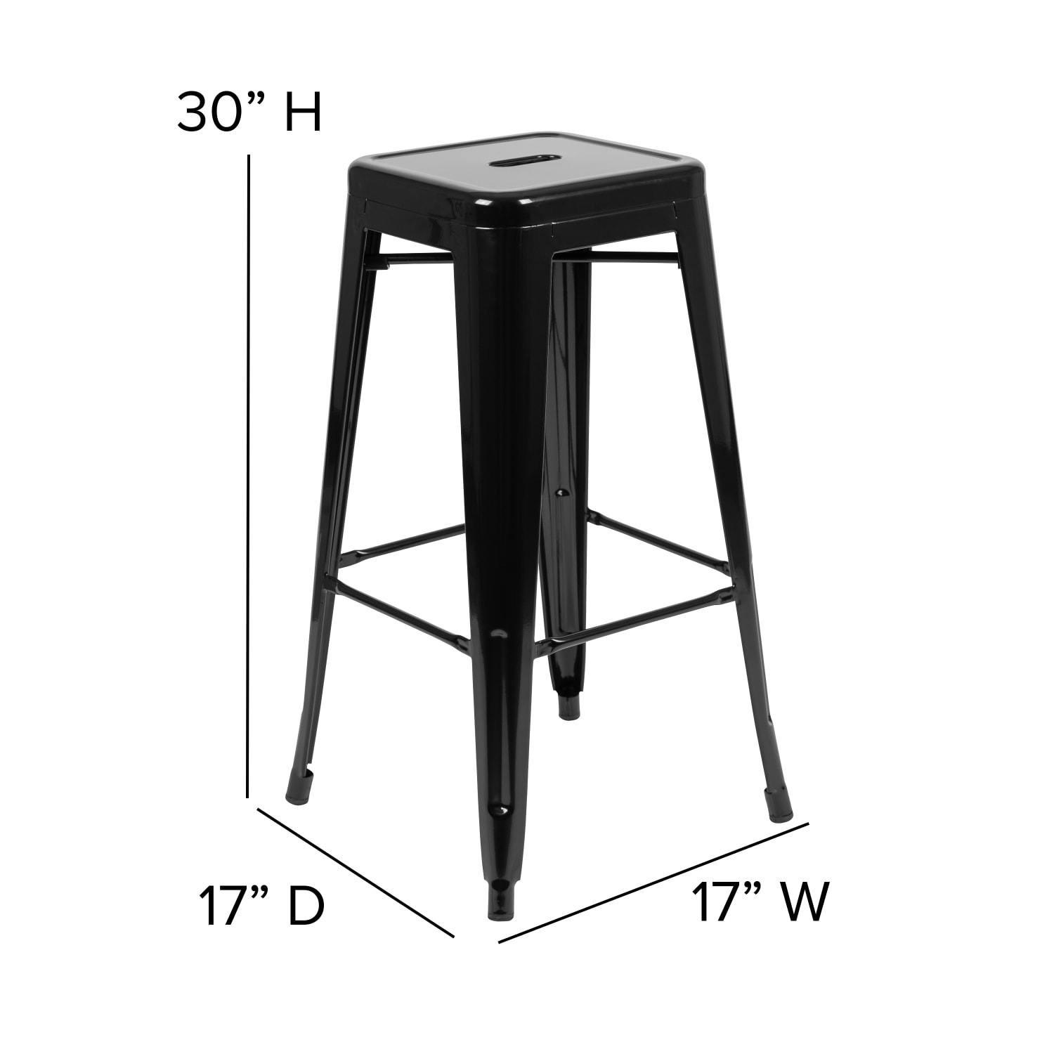 Flash Furniture 30in Metal Indoor Bar Stools Set Of 4 Bar Stools Black PopularChairscom Flash Furniture 30in Metal Indoor Bar Stools Set Of 4 Bar Stools Black PopularChairscom