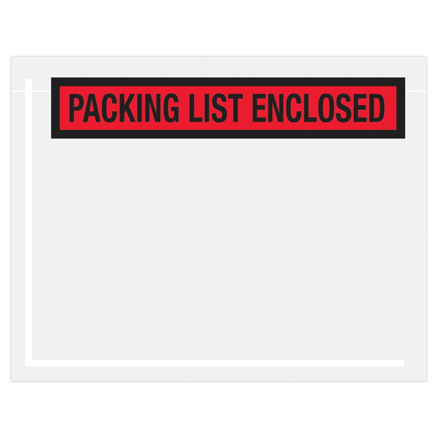 Tape Logic "Packing List Enclosed" Envelopes, Panel Face, 7in x 5 1/2in, Red, Pack Of 1,000