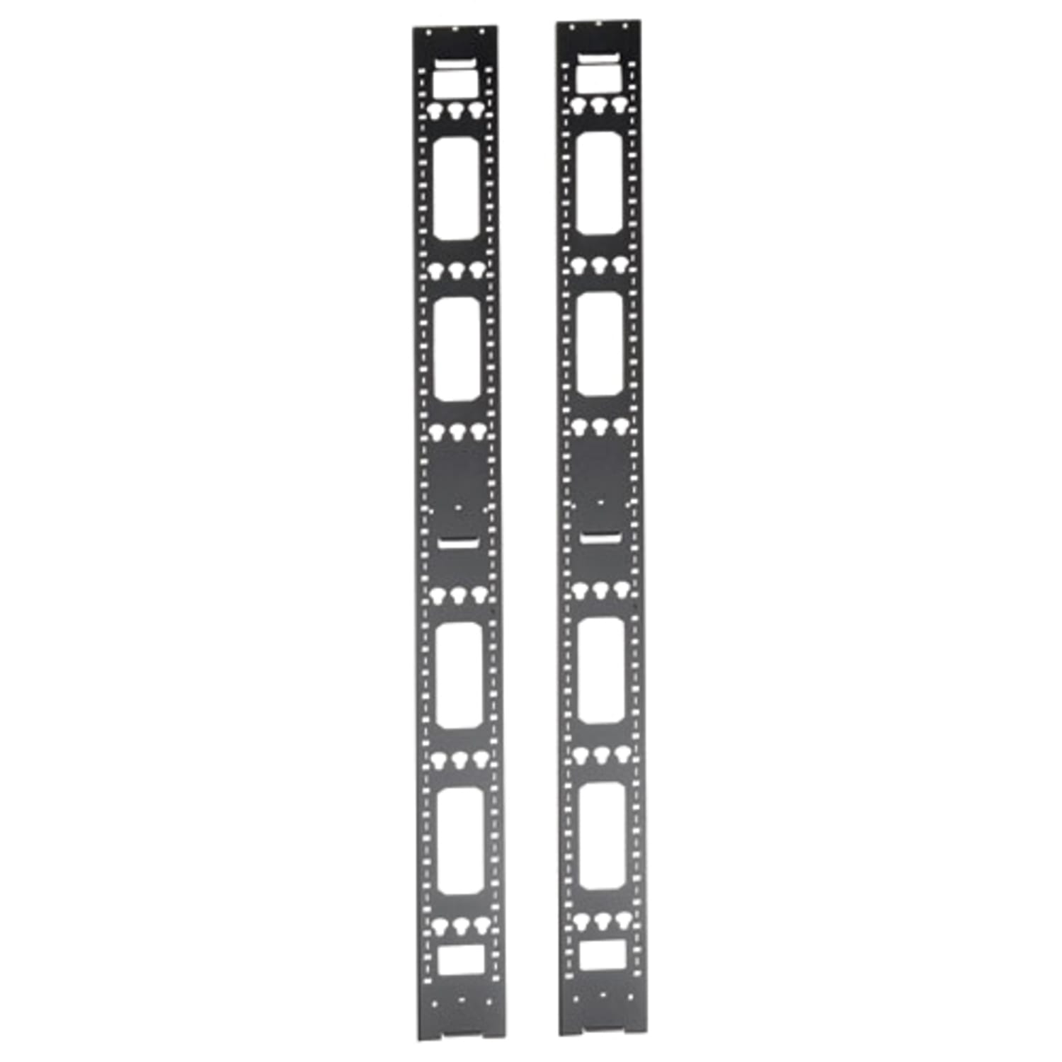 Tripp Lite 48U Rack Enclosure Server Cabinet Vertical Cable Management Bars - Cable management bar - black - 48U (pack of 2) - Image 3
