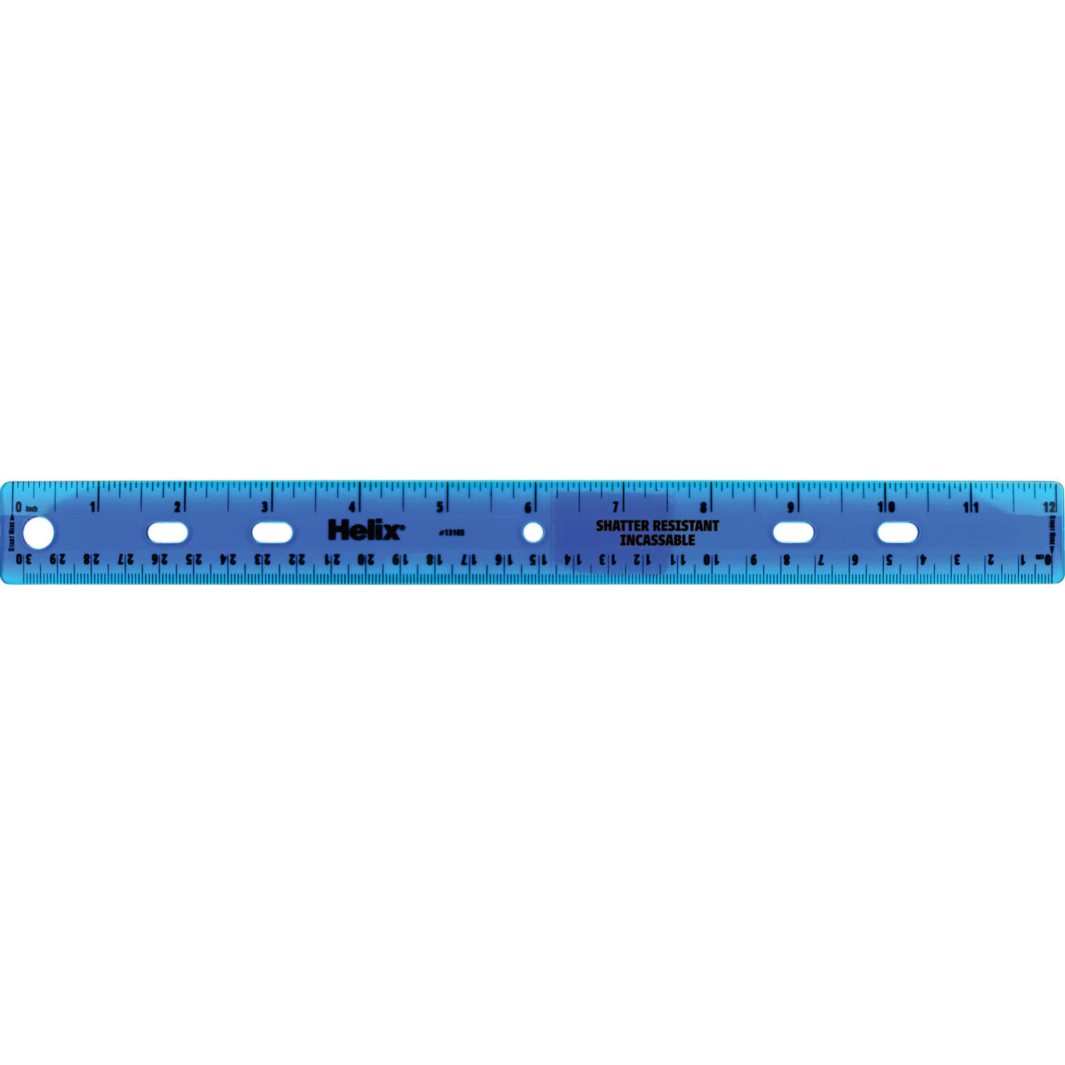 Helix Shatter Resistant Ringbinder Ruler 12in / 30cm, Pack Of 25 - Image 4