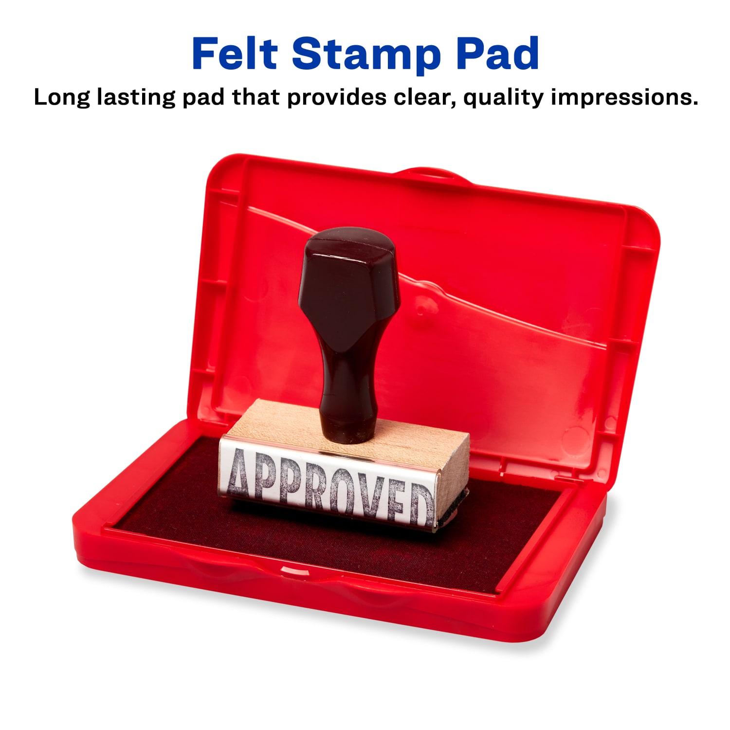 Avery Carters Felt Stamp Pad, 2.75in x 4.27in, Black - Image 5