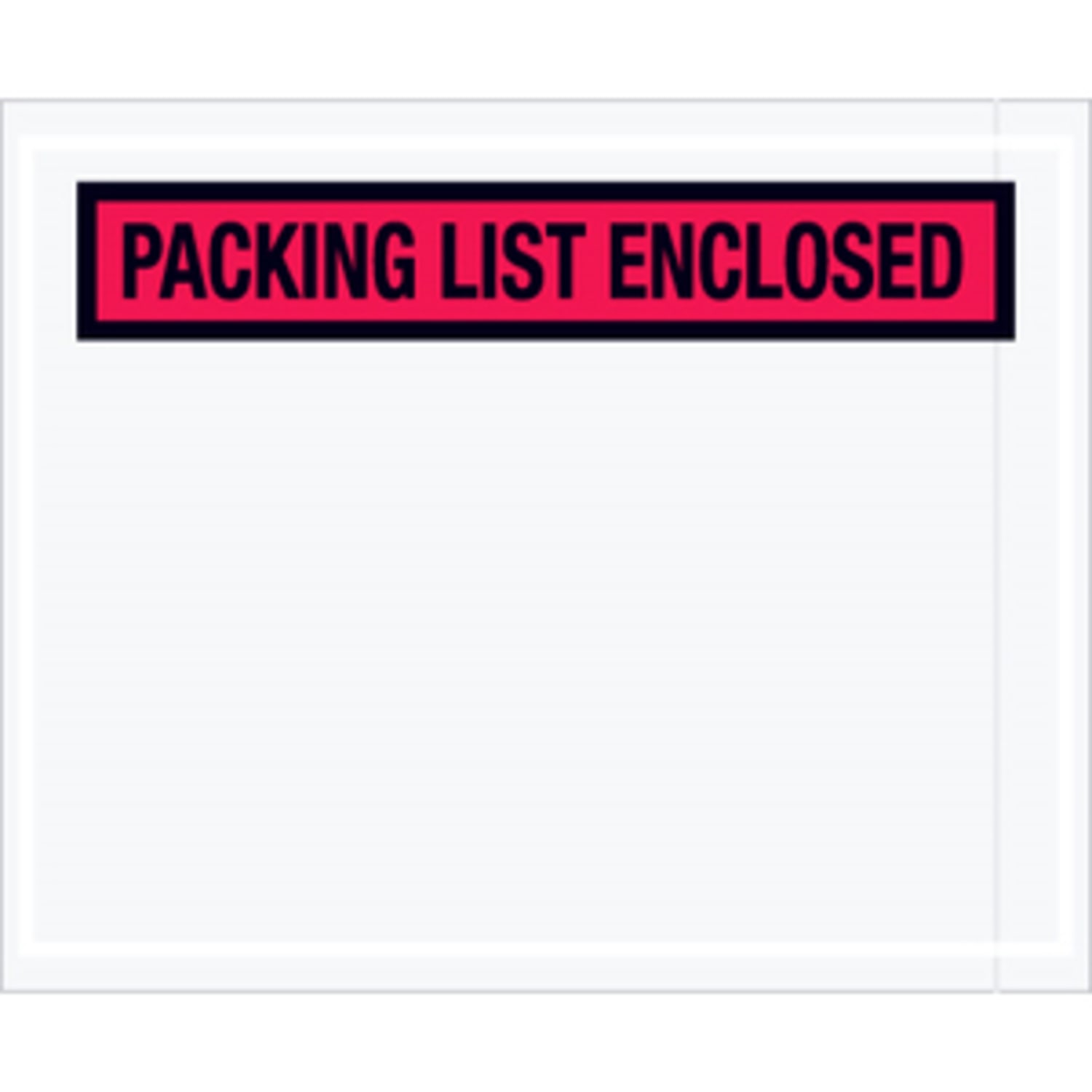 Partners Brand "Packing List Enclosed" Envelopes, Panel Face, 4-1/2in x 5-1/2in, Red, Pack Of 1,000