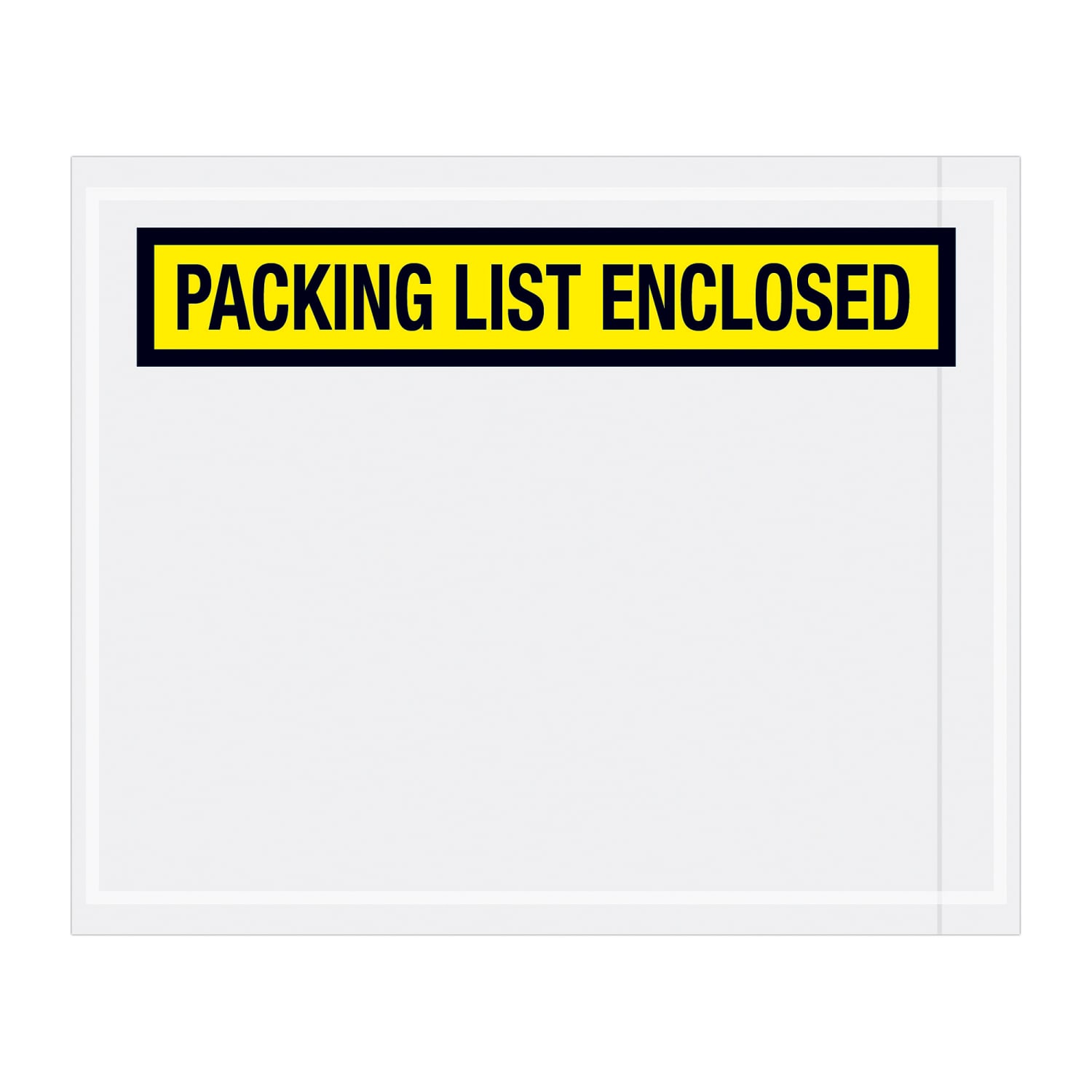 Partners Brand "Packing List Enclosed" Envelopes, Panel Face, 4 1/2in x 5 1/2in, Yellow, Pack Of 1,000