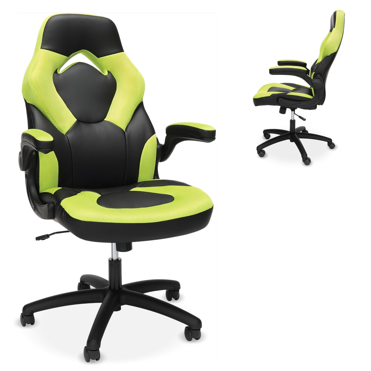 RESPAWN 3085 Gaming Chair, With Integrated Headrest, Green, RSP3085GRN