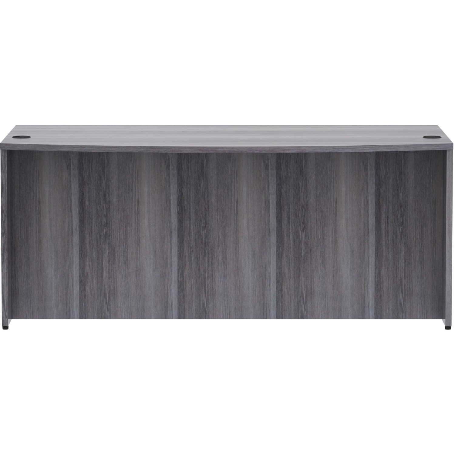 Lorell Essentials 72inW Bowfront Computer Desk Shell, Weathered Charcoal - Image 5