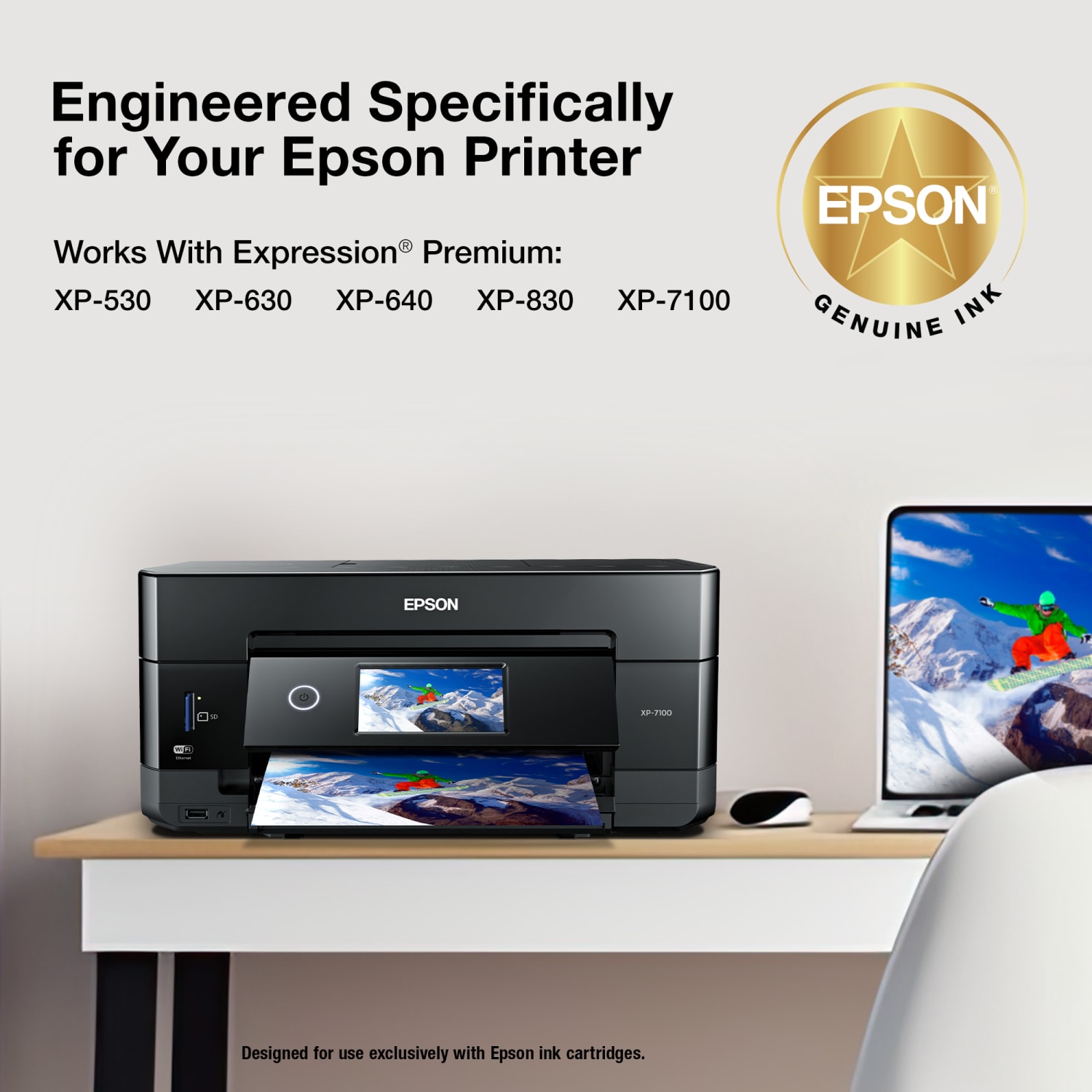 Epson 410XL Claria Premium Cyan High-Yield Ink Cartridge, T410XL220-S - Image 4