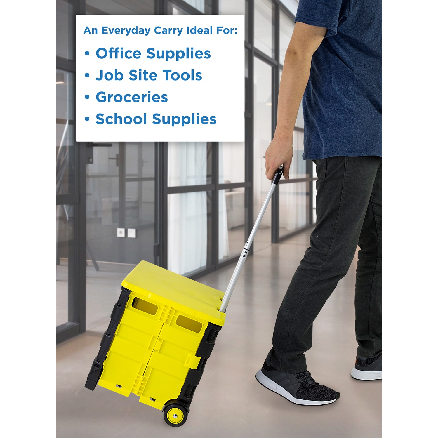 Mount-It! Rolling Utility Cart, 55 Lb Capacity - Image 4