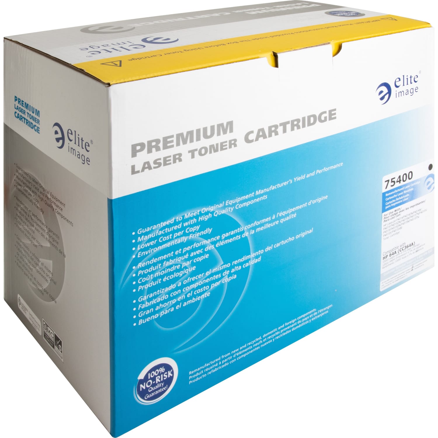 Elite Image Remanufactured Black Toner Cartridge Replacement For HP 64A, CC364A - Image 4