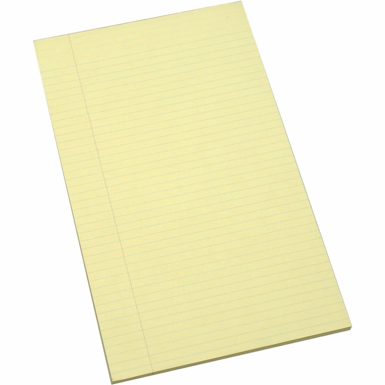 Glued Writing Pads By SKILCRAFT, 8 1/2in x 14in, Yellow, Legal Ruled Both Sides, Pack Of 12 (AbilityOne 7530-01-124-7632) - Image 3