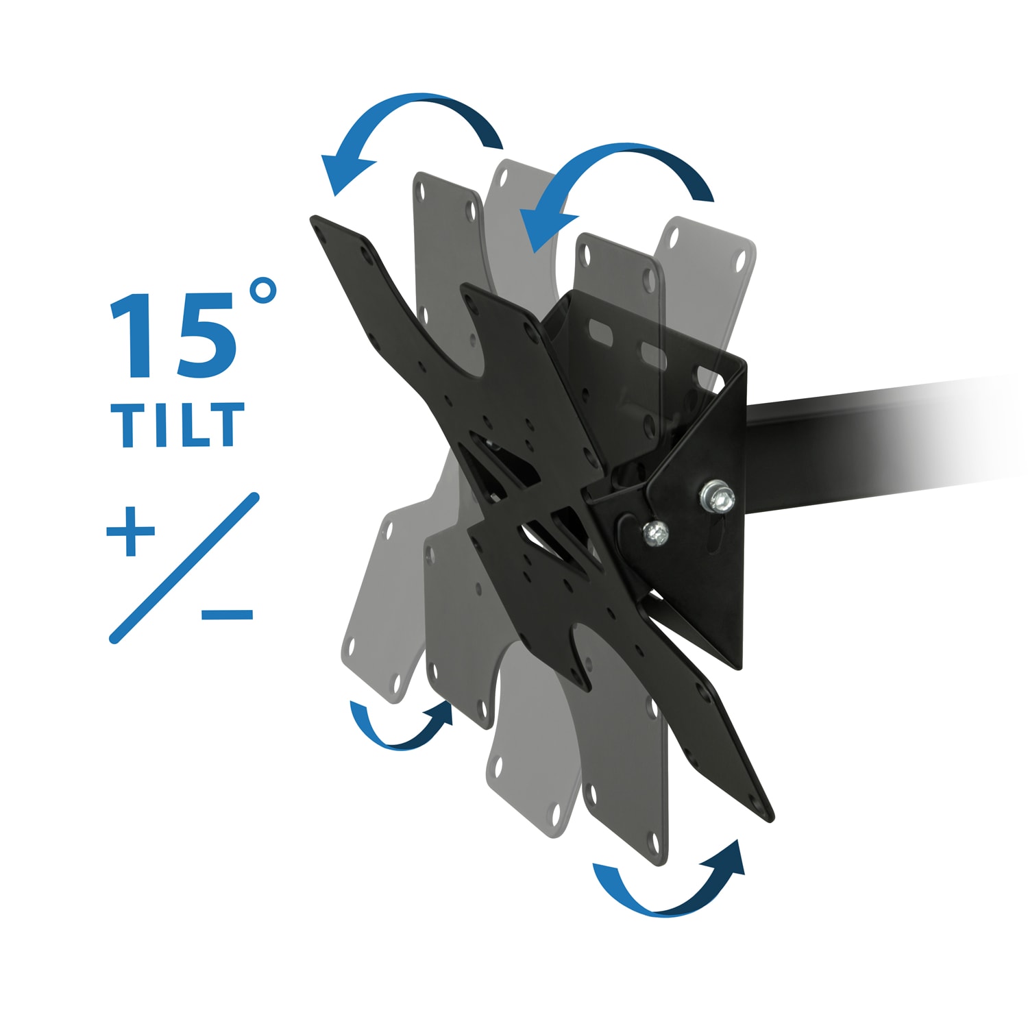Mount-It! MI-411 Full-Motion TV Mount, Black - Image 3