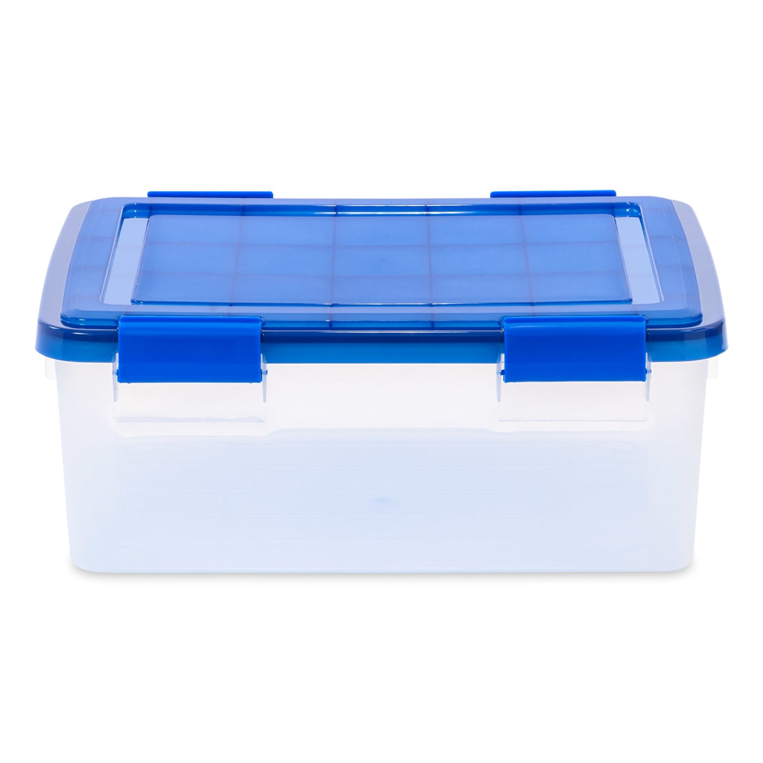 Iris Ultimate Weathertight Storage Boxes, 19-3/4inL x 16-3/16inW x 10-1/4inH, 30 Qt, Clear, Set Of 4 Boxes - Image 3